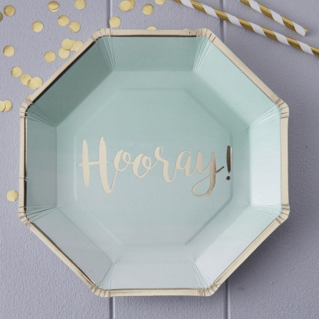 Les assiettes menthe hooray Les assiettes menthe hooray