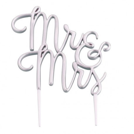 La figurine Mr & Mrs doré en résine La figurine Mr & Mrs doré en résine