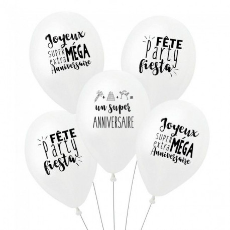 Les ballons super anniversaire (x3) Les ballons super anniversaire (x3)