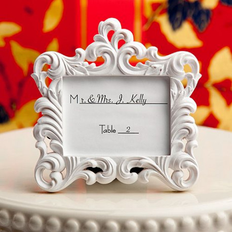 Maison Decoration Interieure Cadre Photo Marque Table Baroque Blanc Mariage Bapteme Anniversaire Cadeau Noel