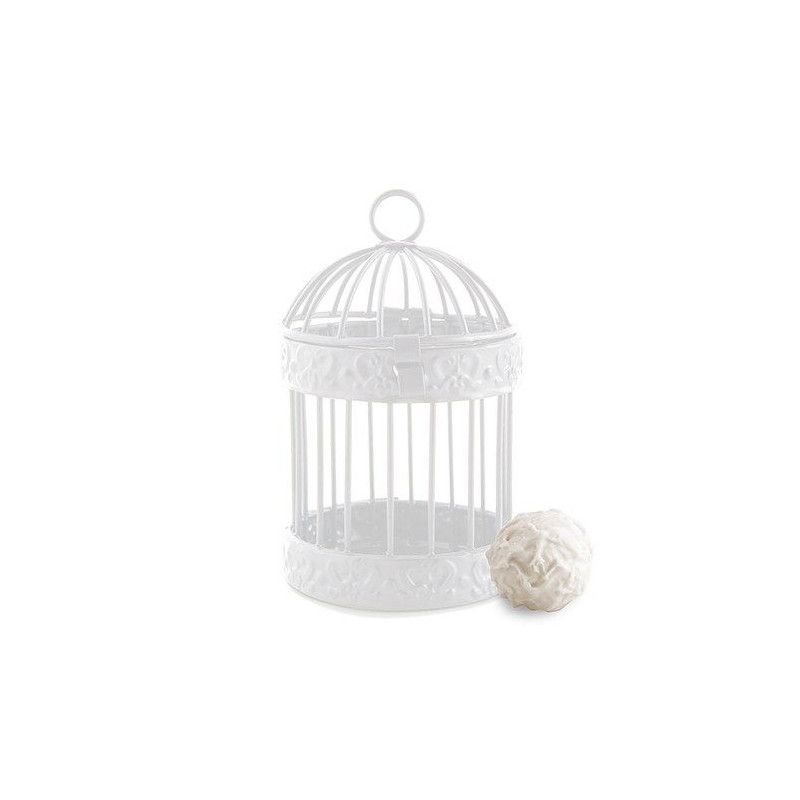 Cage A Oiseau Miniature Pour Dragées Mariage Champêtre