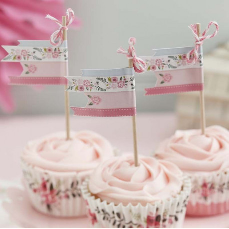 Les 10 pics à cupcake champêtres Les 10 pics à cupcake champêtres
