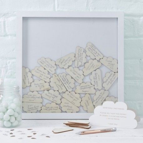 Le cadre à messages nuages Le cadre à messages nuages