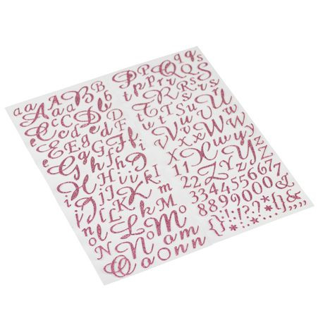 Les stickers alphabet argent Les stickers alphabet argent