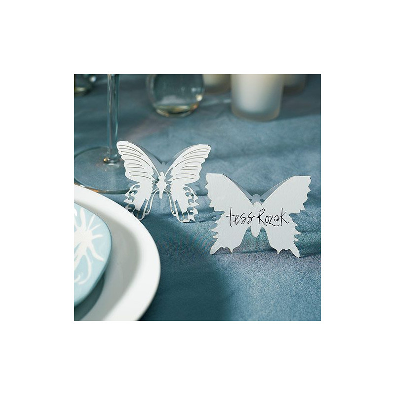 50 Marque-places Papillon Violet Mariage - Décoration Table Fête Anniversaire