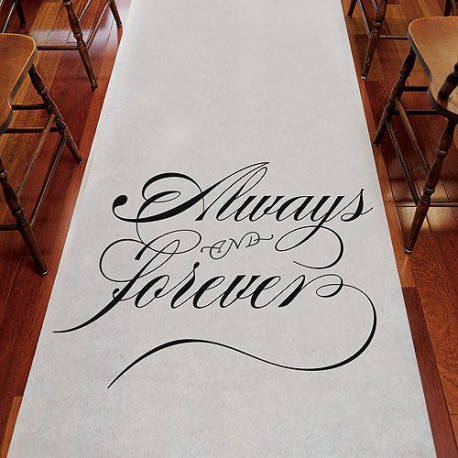 Le tapis d'église Always & Forever Le tapis d'église Always & Forever