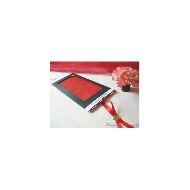 Faire part thème cinéma DIY