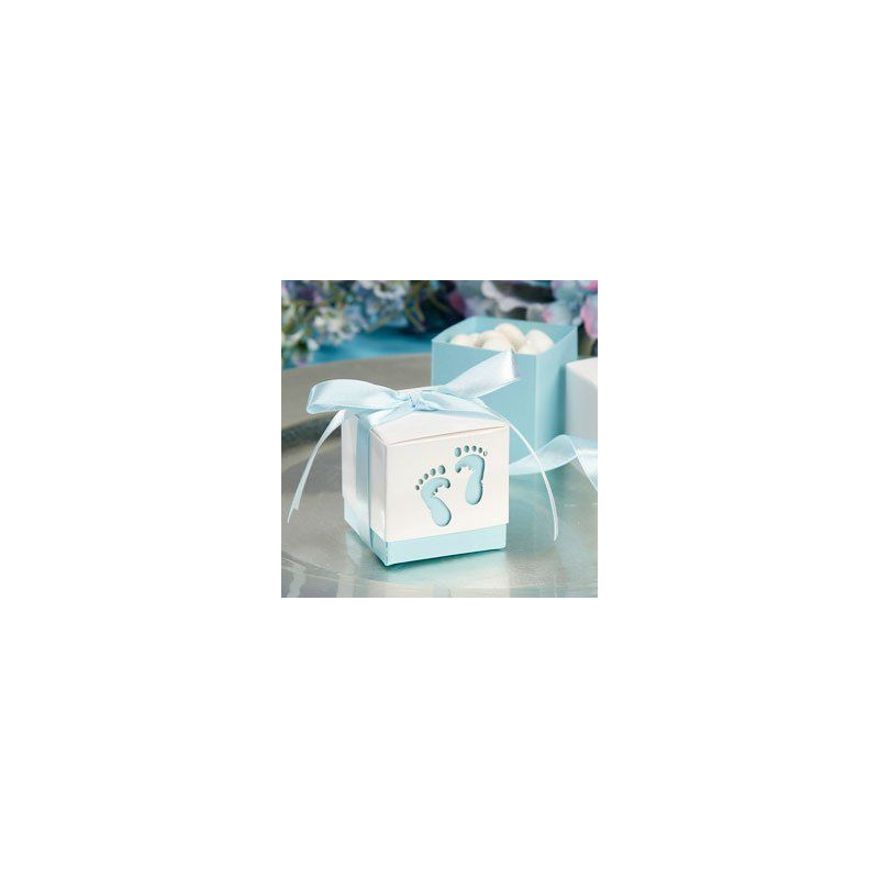 Boite Dragees Pied Bebe Bleu Pour Bapteme Garcon Ou Baby Shwoer Boite Dragees Pied Bebe Bleu Pour Bapteme Garcon Ou Baby Shwoer