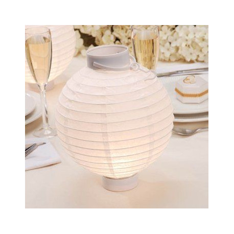 Les 2 lampions boule lumineux de table Les 2 lampions boule lumineux de table