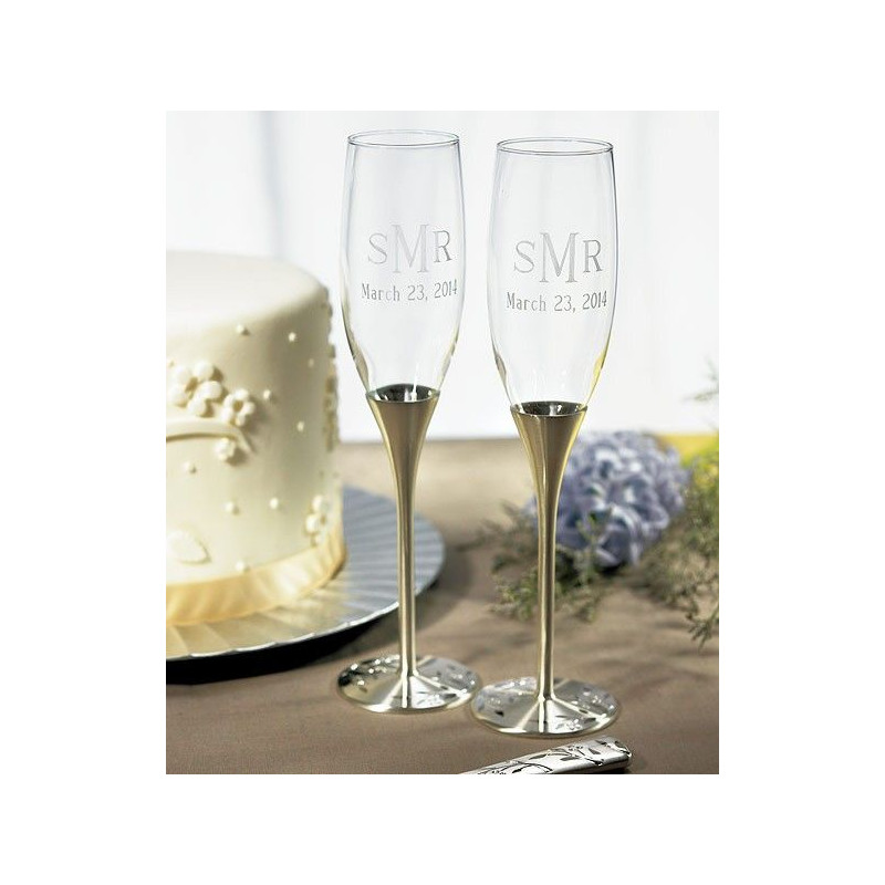Flute champagne personnalisé venise