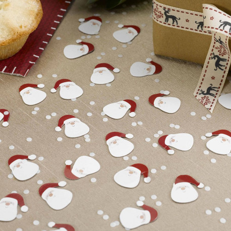 Les confettis de table père Noel Les confettis de table père Noel