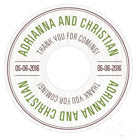 Les 6 stickers pour cd effet bois Les 6 stickers pour cd effet bois