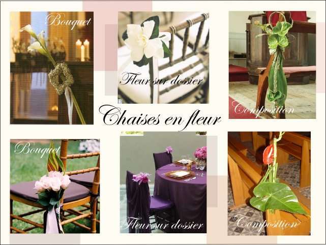 decoration chaise bancs d'eglise  mariage composition florale bouquet