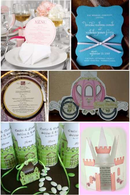 mariage contes de fee menu