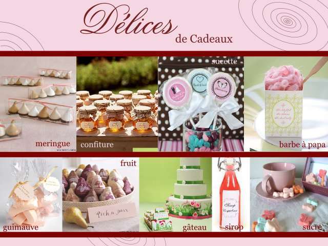 cadeaux invites mariage gourmand