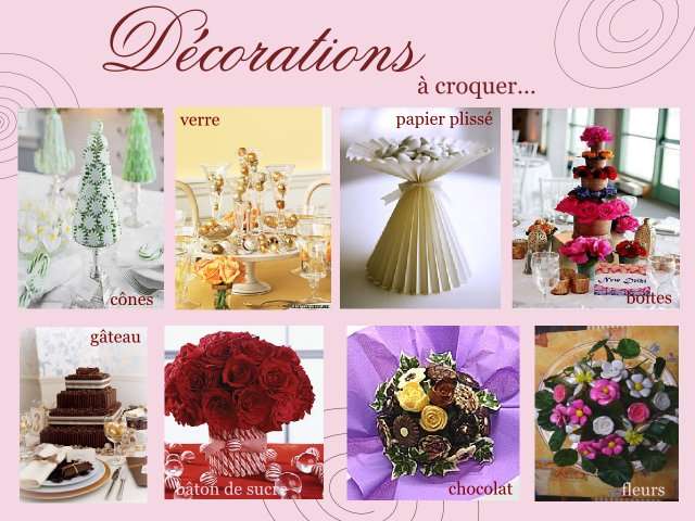 mariage decoration table gourmandise bouquet bonbons