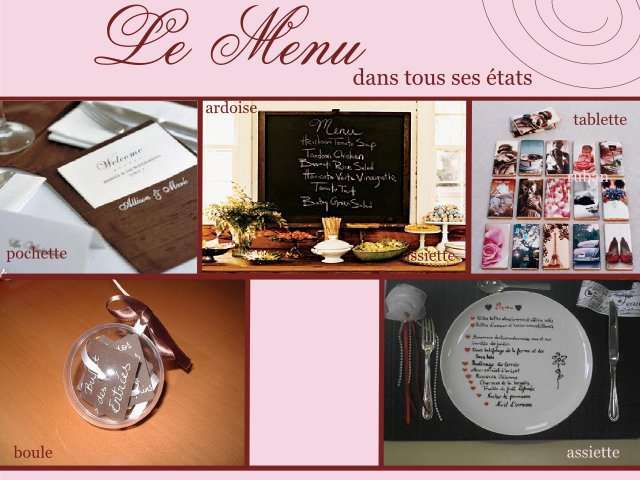 mariage gourmand menu