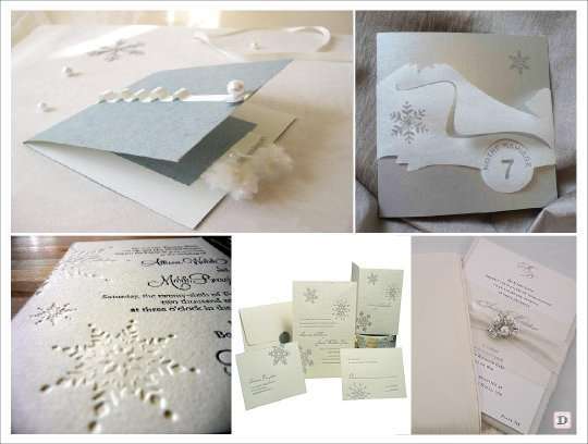 mariage hiver faire part 