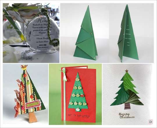 mariage hiver menu sapin scrapbooking iris folding origami