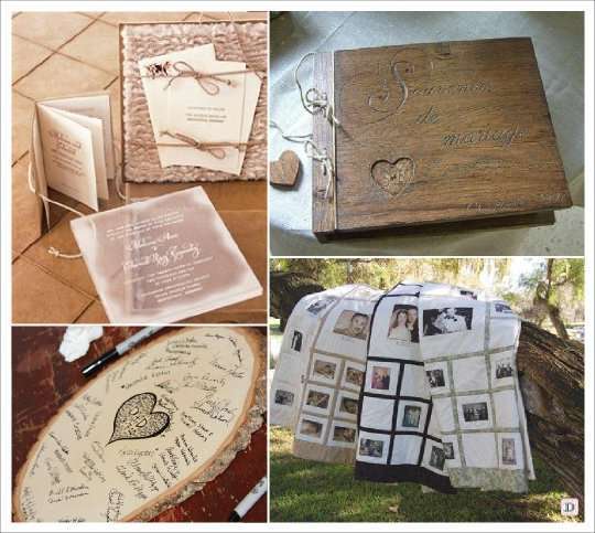 mariage hiver couverture bois rondin