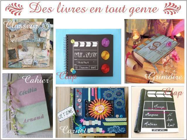 livre d'or mariage scrapbooking clap cinéma cahier ecole grimoire magie medieval livre d'or mariage scrapbooking clap cinéma cahier ecole grimoire magie medieval