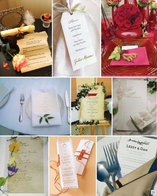 idees_menu_mariage_parchemin_carte_dans_serviette