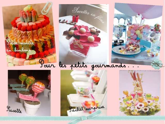 table des enfants mariage gourmandise bonbons