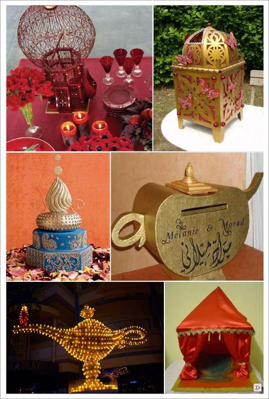 mariage_oriental_urne_tirelire_cage_tente_touareg_lampe_aladin_lanterne