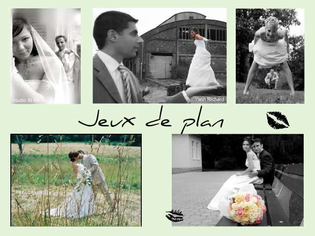 idées photo de mariage couple original jeux de plan