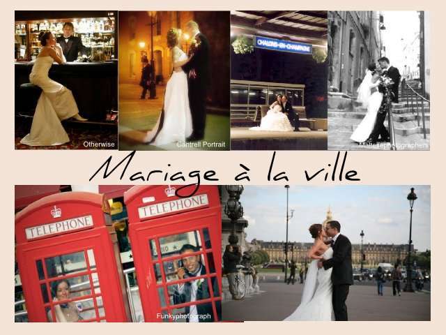 idées photo de mariage couple à la ville citadin cabine téléphonique bar bistrot monument métro rue