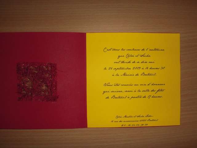 realisation faire part invitation automne realisation faire part invitation automne bricolage faire soi même