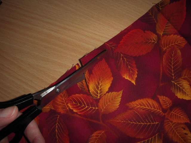 realisation faire part invitation automne carte en tissu feuilles