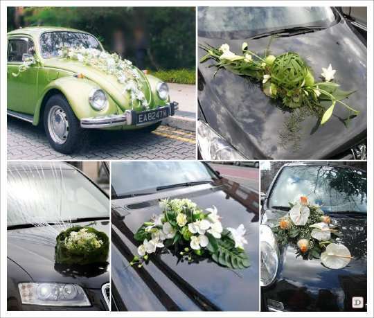 Petite ventouse ronde - Mariage - Voiture - Art floral et décoration