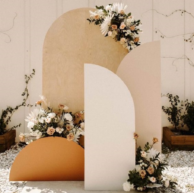 tendance courbe decoration mariage curve