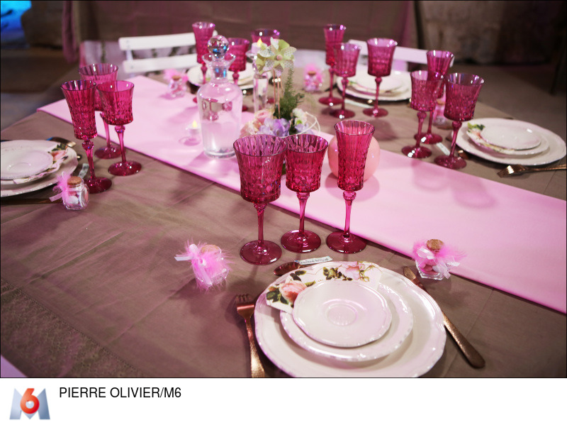 decoration mariage vintage taupe et rose