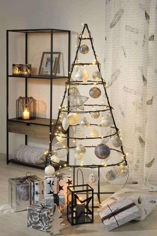 decoration noel sapin industriel design