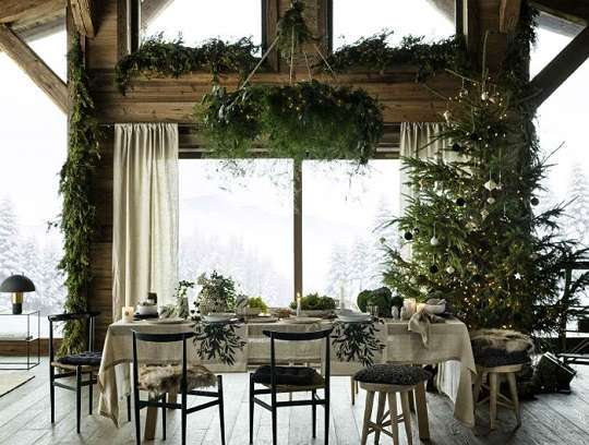 decoration noel vegetal branchage