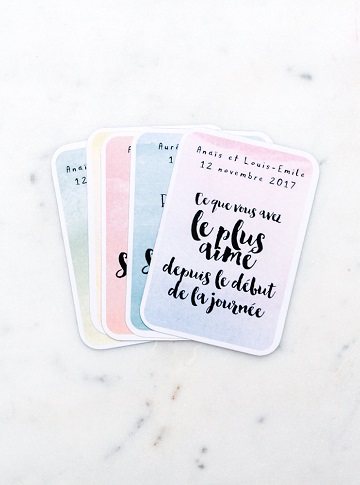 cartes pour animer conversation mariage