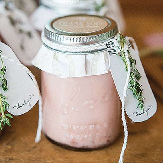 mini pot en verre cadeau mariage fait maison