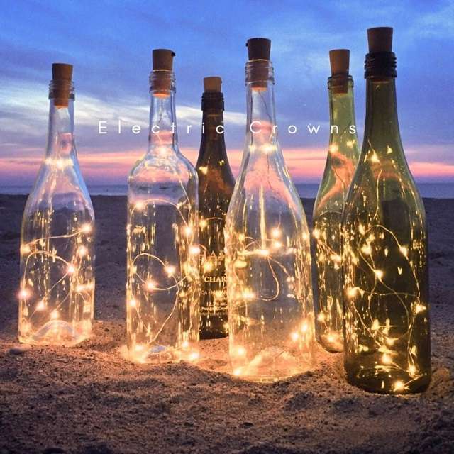 bouteille lumineuse decoration theme vin