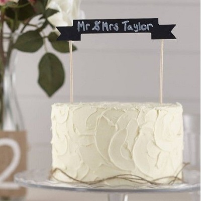 banniere ardoise cake topper gateau mariage