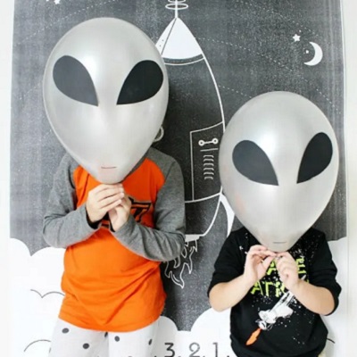 photobooth anniversaire astronaute ballon alien 