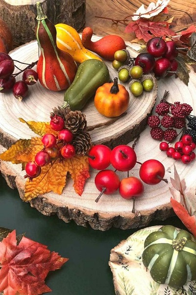 decoration table automne fruit légume