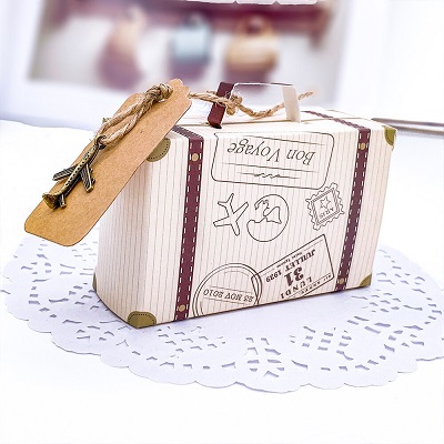 boite carton valise cadeau anniversaire avion voyage