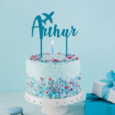 cake topper gateau anniversaire avion