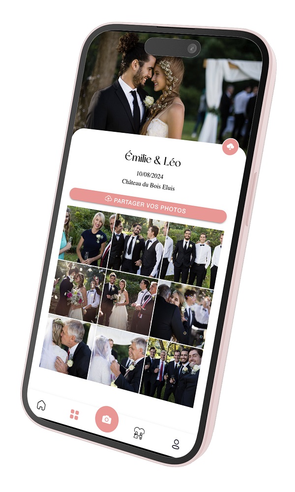 téléphone photos mariage