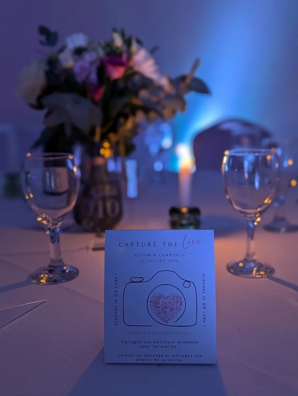 pancarte qr code mariage