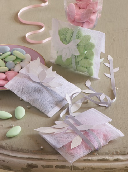 pochette dragees bapteme tarlatane diy