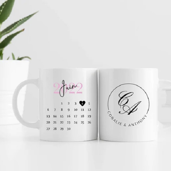 mug personnalisable mariage