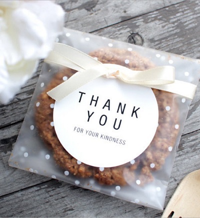 offrir des cookie en sachet personnalisé pour un anniversaire